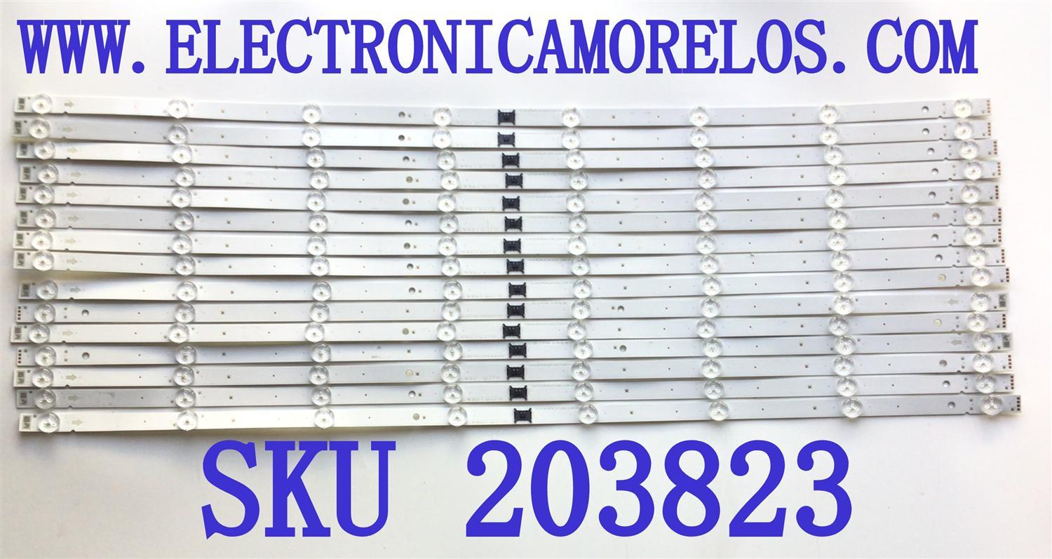 KIT DE LED'S PARA TV SONY  ((INCOMPLETO SOLO 15 PIEZAS)) / NUMERO DE PARTE LM41-01061A / X75FU7X011 / V729 Z / L3_LYX_G5_CFM_S8_2_R1.0_UC3_1.0_LM41-01061A / X75F U7X011 / PANEL YDBM075CCS11 / MODELO KD-75X85J / KD75X85J